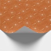 Boho Chic Woestijn Sunburst in Rusty Brown Cadeaupapier (Hoek)