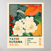 Boho Chic Yayoi Kusama bloemententoonstelling Poster (Voorkant)