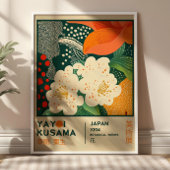 BOHO Chic Yayoi Kusama Floral Exhibition Poster