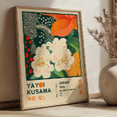 BOHO Chic Yayoi Kusama Floral Exhibition Poster