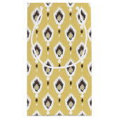 Boho chic yellow ikat tribal patroonmonogram klein cadeauzakje (Achterkant)