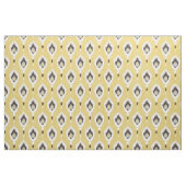Boho chic yellow ikat tribal patroonmonogram stof (Fat Quarter)