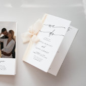 Boho chic zilver grijs we doen gevouwen bruiloft programma