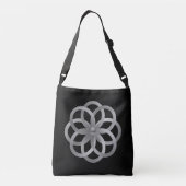 Boho Chic Zilveren Mandala Crossbody Tas (Achterkant)