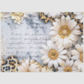 Boho Chic Zonnebloem Bloemen Decoupage Tissuepapier (Voorkant)