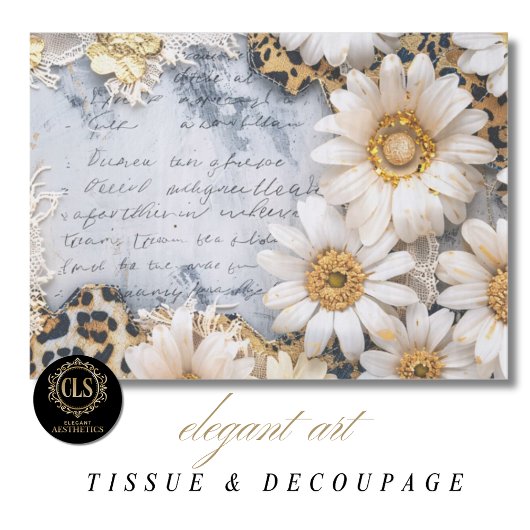Boho Chic Zonnebloem Bloemen Decoupage Tissuepapier
