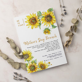 Boho Chic Zonnebloemen Moederdag Kaart
