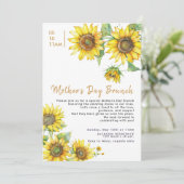 Boho Chic Zonnebloemen Moederdag Kaart (Staand voorkant)