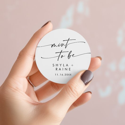 Boho Chic zwart-witte munt om favoriete Sticker te