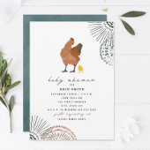 Boho Chicken Mama Baby shower Invitation Kaart