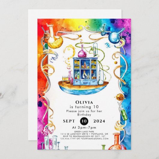 Boho Children's Science Scientist Verjaardag Kaart (Voorkant / Achterkant)