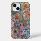 Boho chique bloementuin Waterverf schilderij Case-Mate iPhone Case (Achterkant)