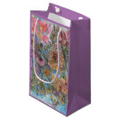 Boho chique bloementuin Waterverf schilderij Klein Cadeauzakje (Voorkant Gekanteld)