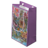 Boho chique bloementuin Waterverf schilderij Klein Cadeauzakje (Achterkant Gekanteld)