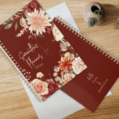 Boho chique bloemige botanische kruidige herfstkle planner