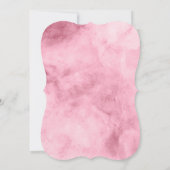 Boho chique blush roze vrijgezellenfeest uitnodigi kaart (Achterkant)