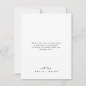 Boho chique bordeaux rood bruiloft foto collage bedankkaart (Achterkant)