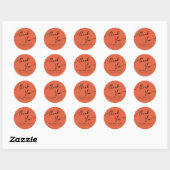 Boho-chique bruiloft Sticker Dank u. (Vel)