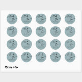 Boho-chique bruiloft Sticker Dank u. (Vel)