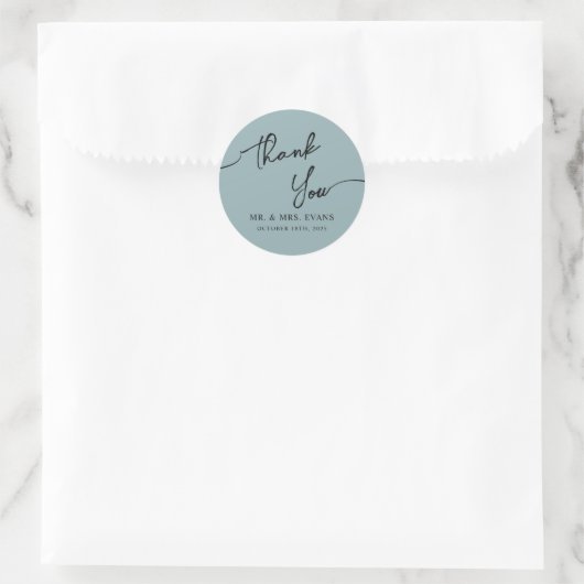 Boho-chique bruiloft Sticker Dank u. (Tas)
