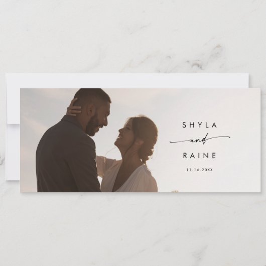 Boho chique foto opknoping zitplaatsen grafiek hea kaart (Achterkant)