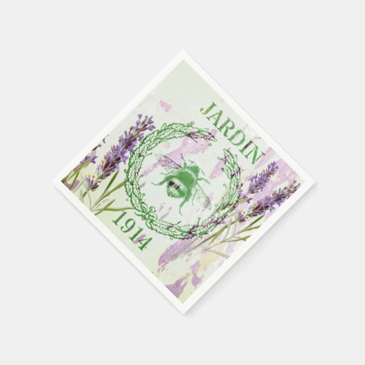 Boho chique Franse land lavendel  bij Servetten (Hoek)