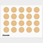 Boho Chique Gele Marigold Hangover Helper Favor Ronde Sticker (Vel)