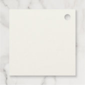 Boho chique gele wilde bloemen, olijf bedankjes labels (Achterkant)