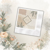  boho chique groen bruiloft servet