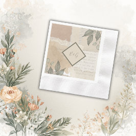  boho chique groen bruiloft servet