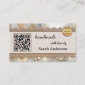 Boho chique handgemaakte moderne ambachten visitekaartje (Voorkant)