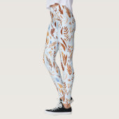 Boho Chique herfst bladeren patroon - grillige her Leggings (Links)