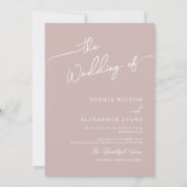 Boho-chique huwelijksuitnodiging, pastelkleuren. kaart (Voorkant)