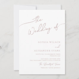 Boho-chique huwelijksuitnodiging, pastelkleuren. kaart