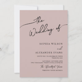 Boho-chique huwelijksuitnodiging, pastelkleuren. kaart