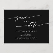 Boho Chique KLEUR BEWERKBAAR Bruiloft Bewaar de da Uitnodiging Briefkaart (Voorkant)