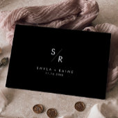 Boho Chique KLEUR BEWERKBAAR Monogram Bruiloft Gastenboek