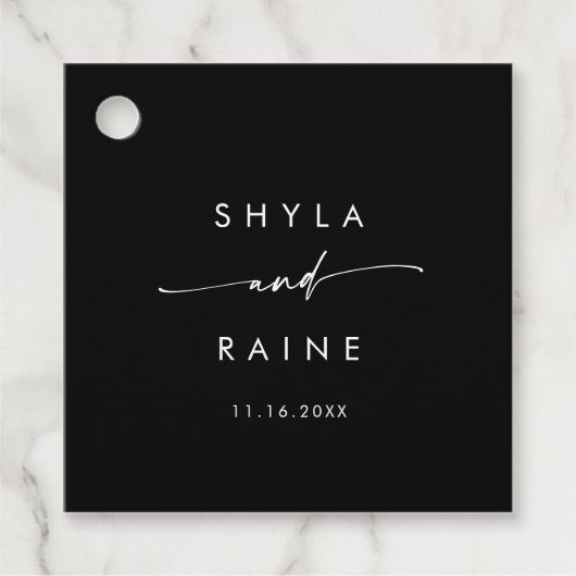 Boho Chique KLEUR BEWERKBARE bruiloft Bedankjes Labels (Voorkant)