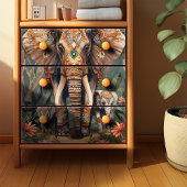 Boho Chique Olifant Moeder en baby's Bohemian Tissuepapier