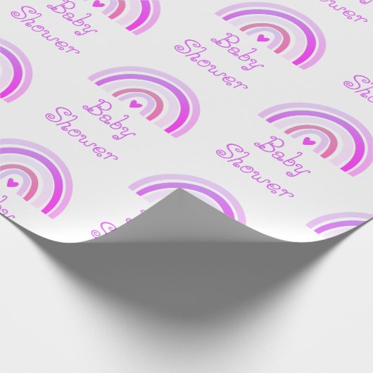 Boho Chique Paarse regenboog Patroon Verpakking Pa Cadeaupapier (Hoek)