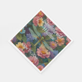  boho chique pastel bloementuin libel servet (Hoek)