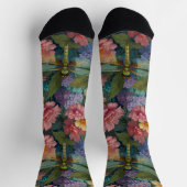 boho chique pastel bloementuin libel sokken (Top)