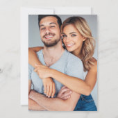 Boho chique retro bloemenbruiloft foto save the date (Achterkant)