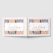 Boho chique retro bloemenbruiloft gastenboek (Volledig)