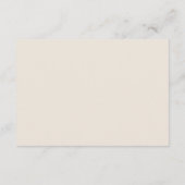 Boho chique retro bloemenbruiloft informatiekaartje (Achterkant)