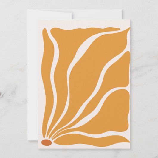 Boho chique retro bloemenbruiloft save the date (Achterkant)