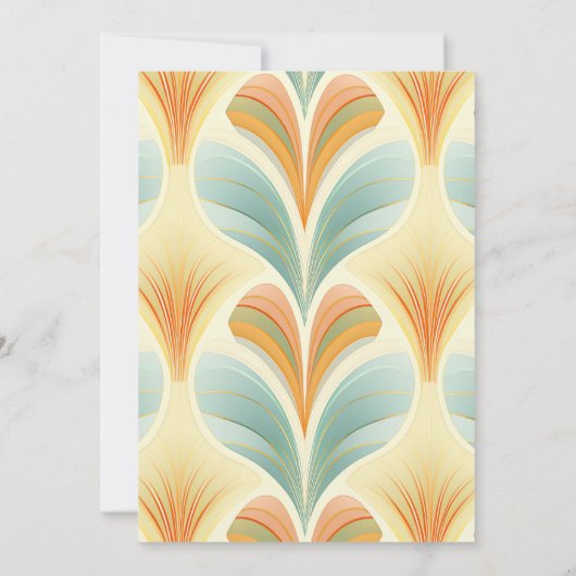 Boho chique retro kleurrijke bloemenbruiloft save the date (Achterkant)