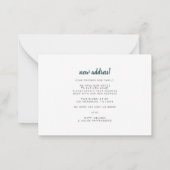 Boho chique slaapkamer kamer is verhuisd notitiekaartje (Achterkant)