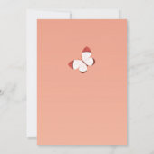 Boho chique vlinder bloemig elegant Vrijgezellenfe Kaart (Achterkant)