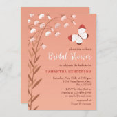 Boho chique vlinder bloemig elegant Vrijgezellenfe Kaart (Voorkant / Achterkant)